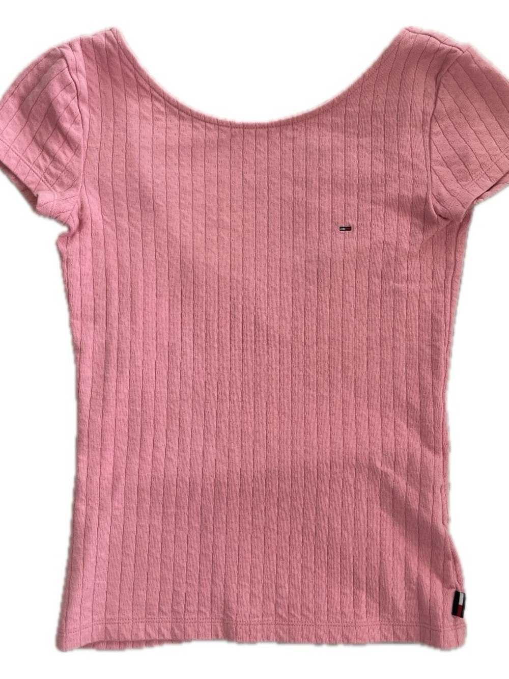 ✰ Tommy Hilfiger Pink Low Back Short Sleeve Top ✰